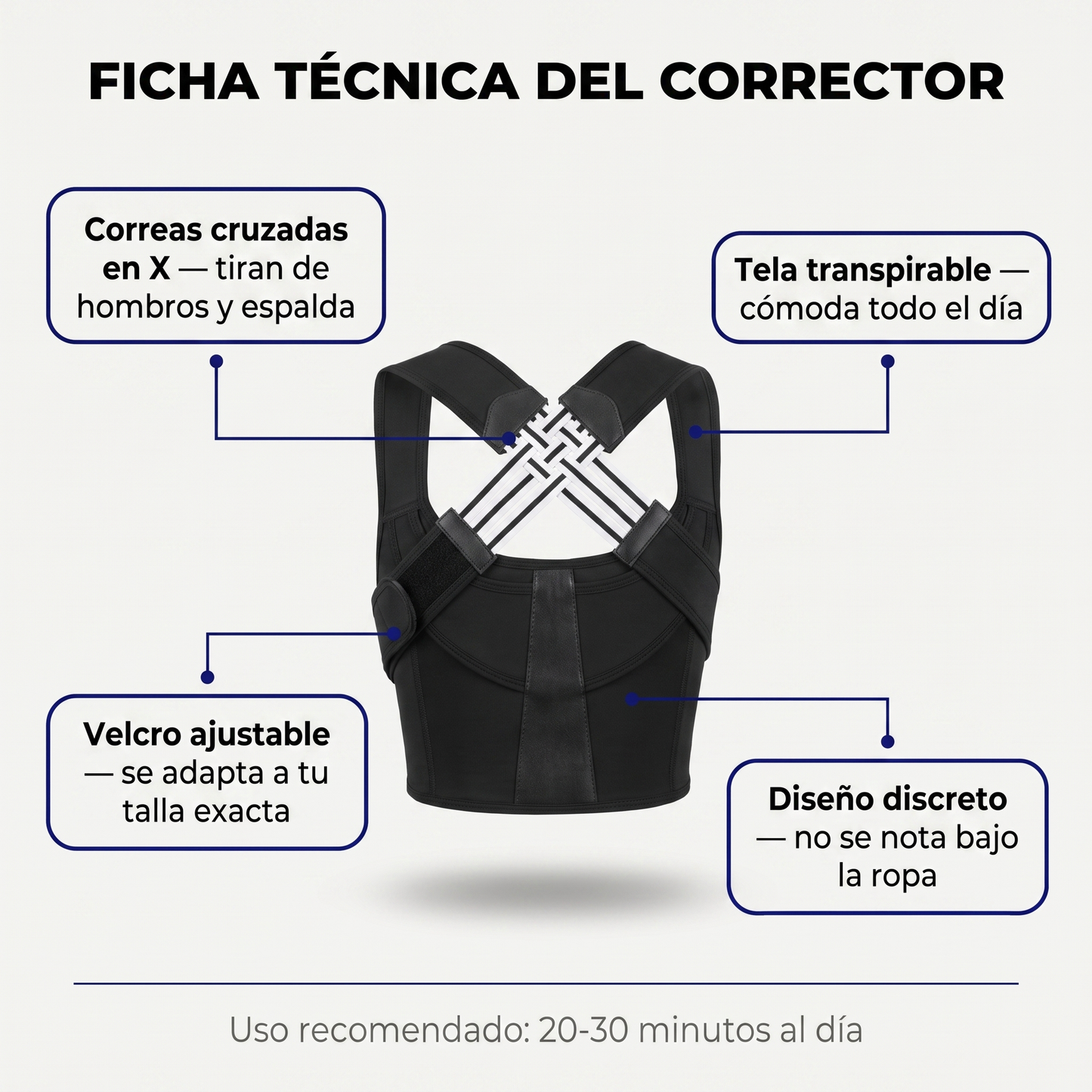 PosturaFix - Ficha técnica