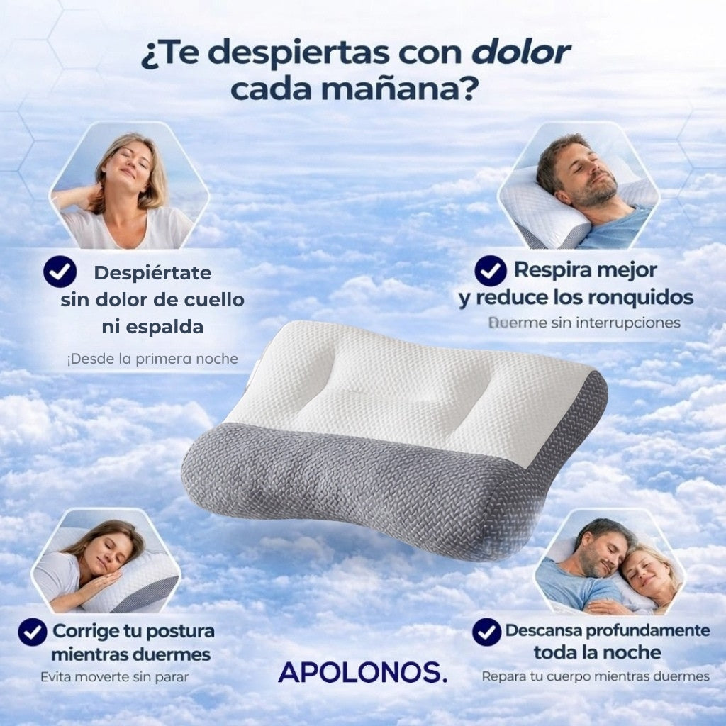 Almohada ViscoAlign AntiStress® | Elimina el Dolor de Cuello y Reduce el Stress en 7 Noches