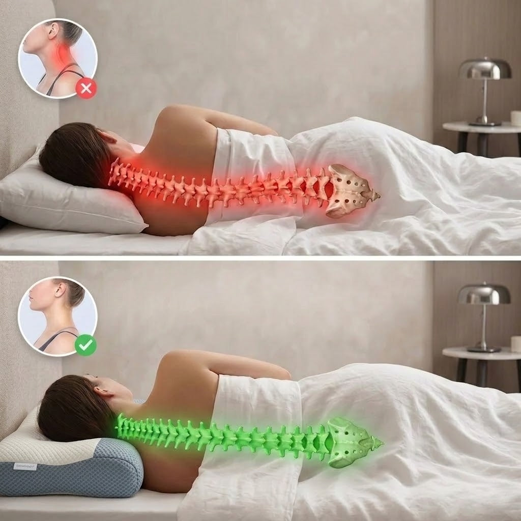 Almohada ViscoAlign AntiStress® | Elimina el Dolor de Cuello y Reduce el Stress en 7 Noches