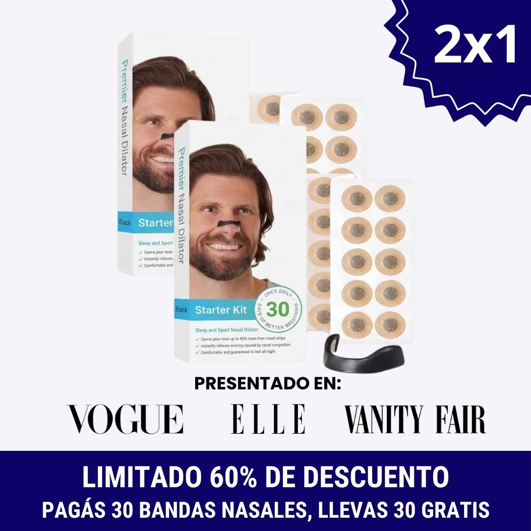 Banda Nasal Magnética® | Más Aire para Respirar Mejor Desde la Primera Noche