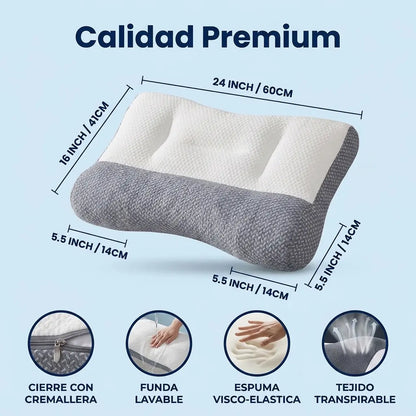 Almohada ViscoAlign AntiStress® | Elimina el Dolor de Cuello y Reduce el Stress en 7 Noches