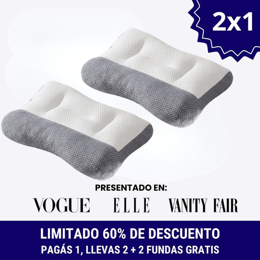 Almohada ViscoAlign AntiStress® | Elimina el Dolor de Cuello y Reduce el Stress en 7 Noches