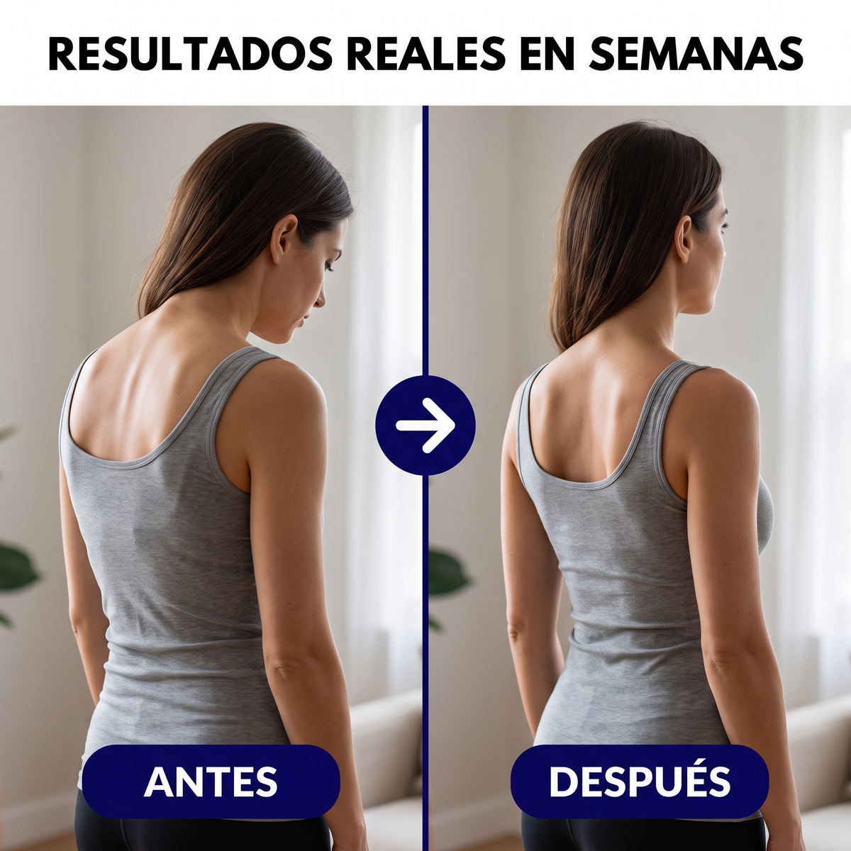 PosturaFix - Antes y después