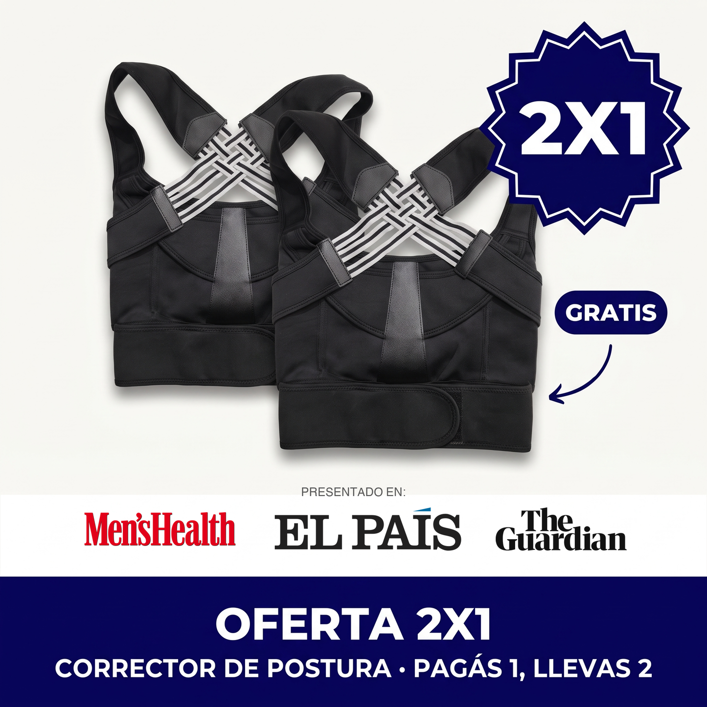 PosturaFix - Corrector de postura oferta 2x1