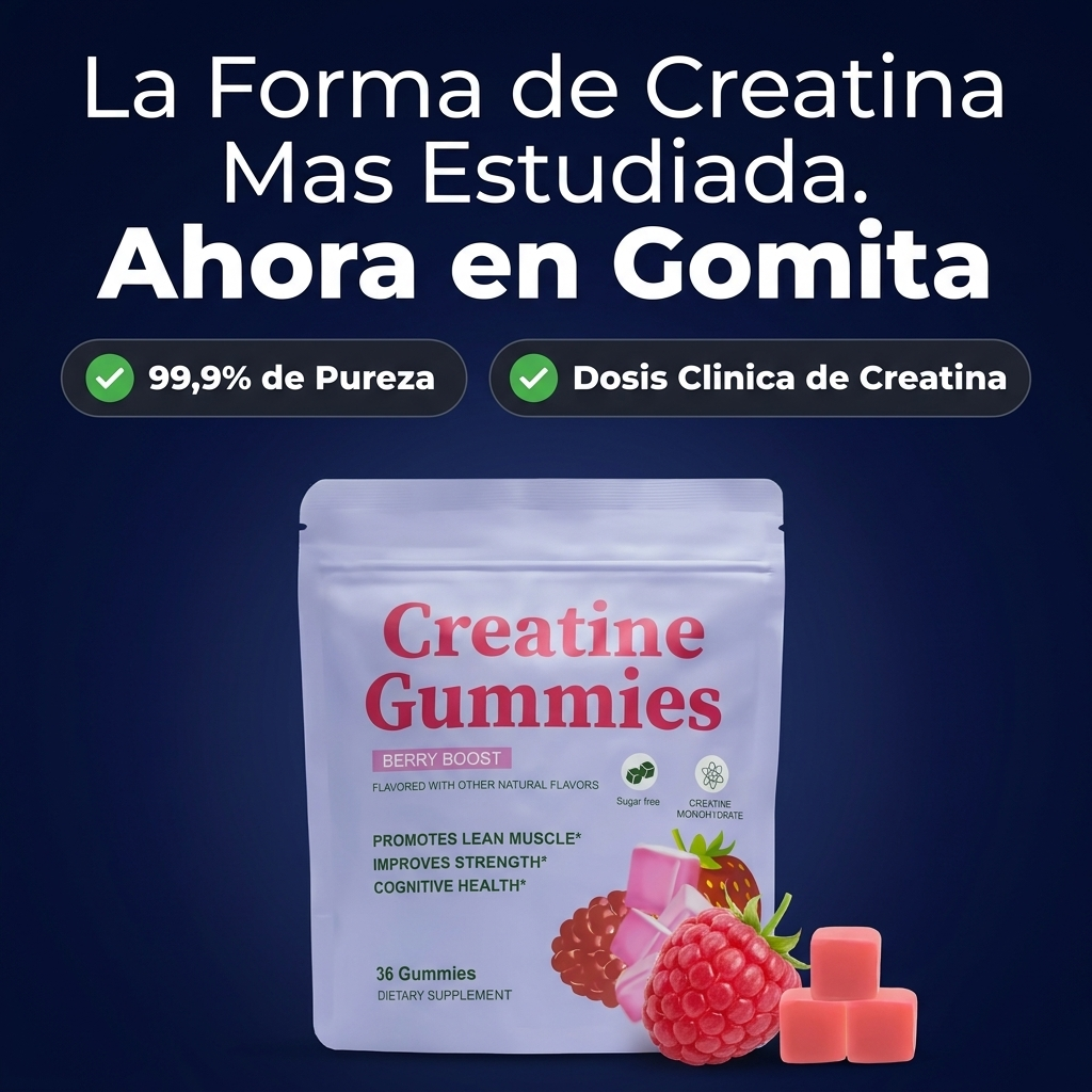 La forma de creatina mas estudiada, ahora en gomita CREATONE PRO