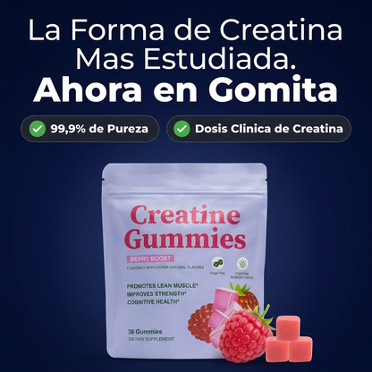 La forma de creatina mas estudiada, ahora en gomita CREATONE PRO