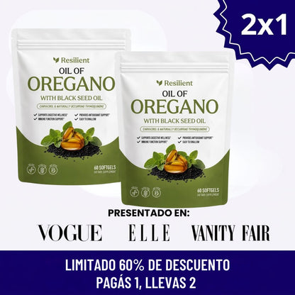 Resilient® Aceite de Orégano | Equilibrio Intestinal en 14 Días
