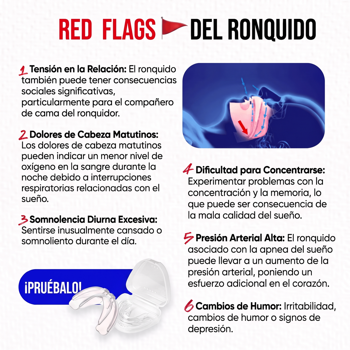 NoctaFlex® | Adiós al Ronquido Desde la Primera Noche — Sin Dolor de Mandíbula, Sin Moldear