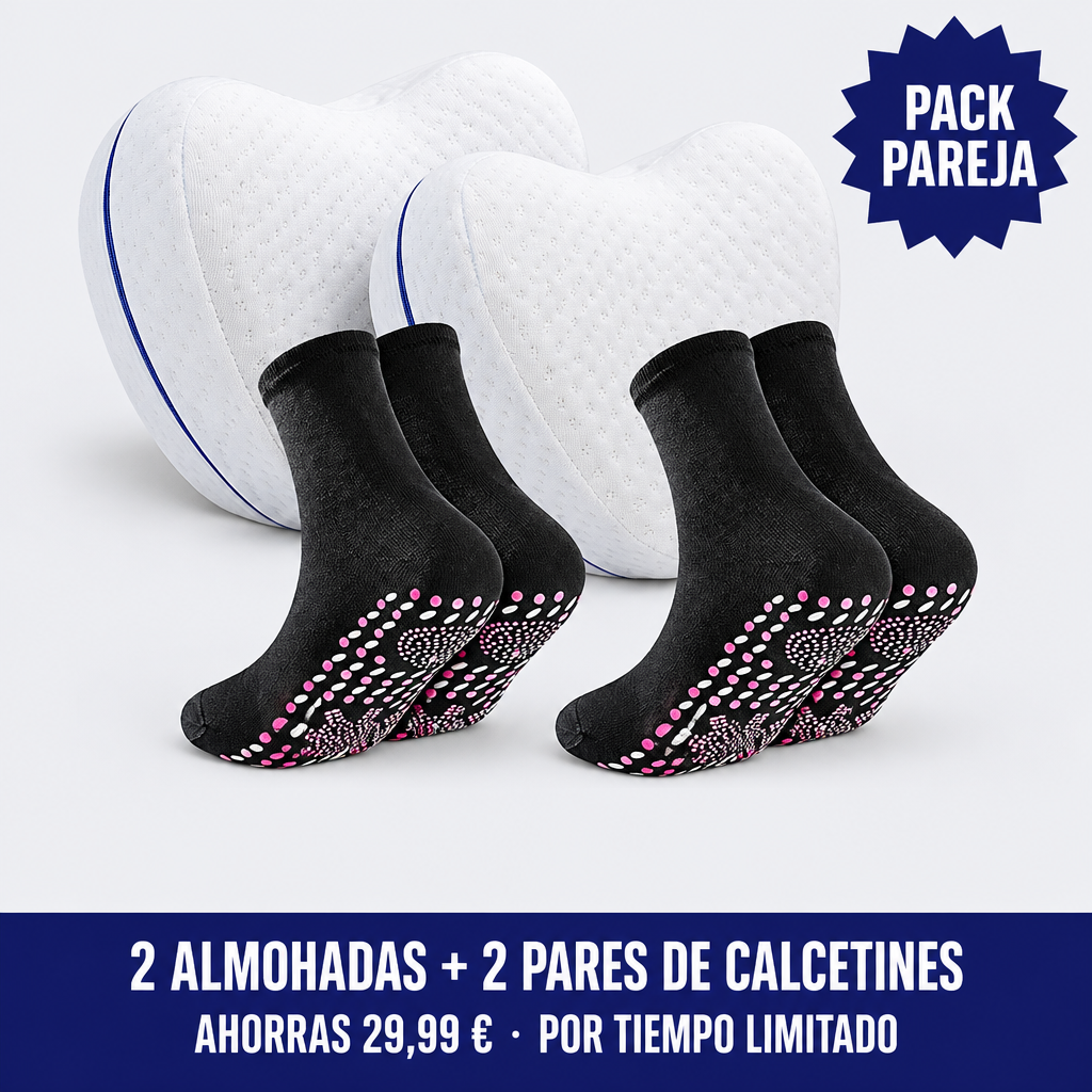 Pack pareja: 2 almohadas y 2 pares de calcetines