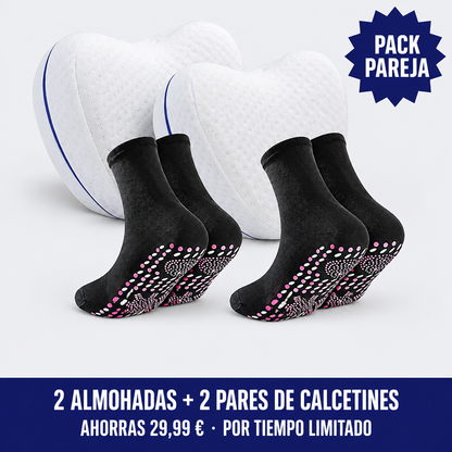 Pack pareja: 2 almohadas y 2 pares de calcetines